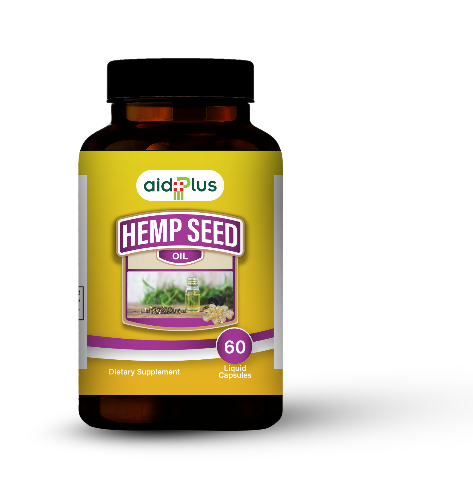 Picture of AID PLUS HEMP SEED OIL 60's